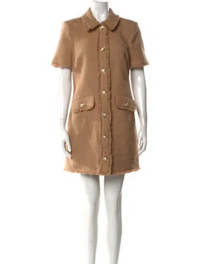 Pre-owned Cinq À Sept Mini Dress W/ Tags In Neutral