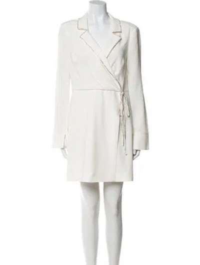 Pre-owned Cinq À Sept Mini Dress In White