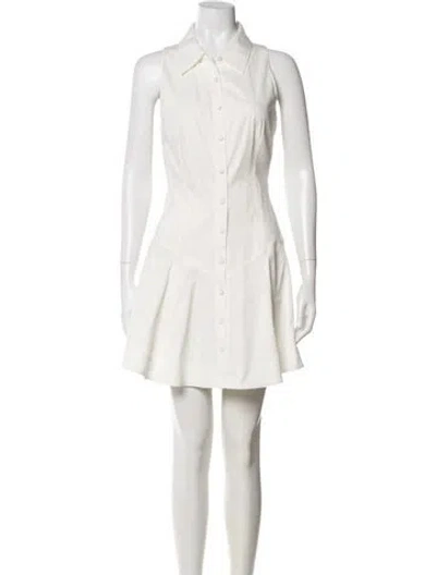 Pre-owned Cinq À Sept Mini Dress In White