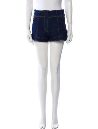 Pre-owned Cinq À Sept Mini Shorts In Blue