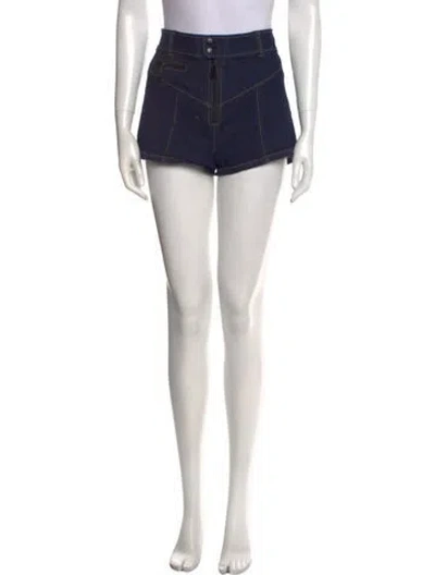 Pre-owned Cinq À Sept Mini Shorts In Blue