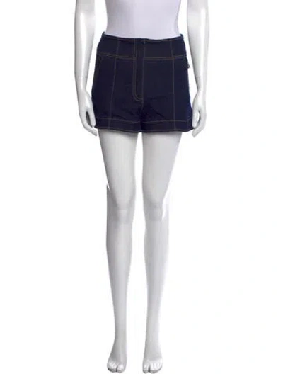 Pre-owned Cinq À Sept Mini Shorts In Blue