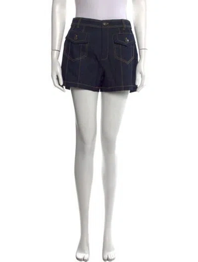 Pre-owned Cinq À Sept Mini Shorts In Blue