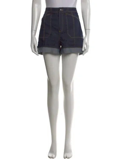 Pre-owned Cinq À Sept Mini Shorts In Blue