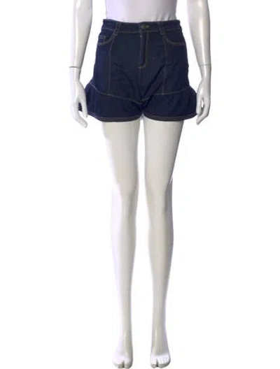 Pre-owned Cinq À Sept Mini Shorts In Blue