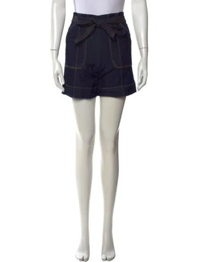 Pre-owned Cinq À Sept Mini Shorts In Blue