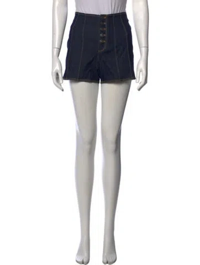 Pre-owned Cinq À Sept Mini Shorts In Blue
