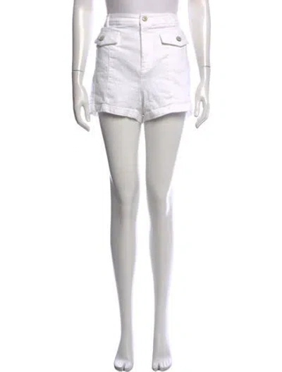 Pre-owned Cinq À Sept Mini Shorts In Brown/white