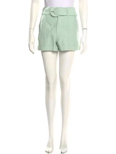 Pre-owned Cinq À Sept Mini Shorts In Green