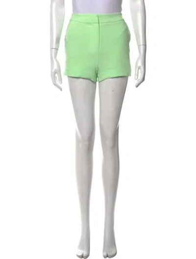 Pre-owned Cinq À Sept Mini Shorts In Green