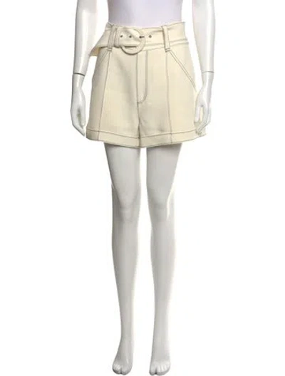Pre-owned Cinq À Sept Mini Shorts In Neutrals