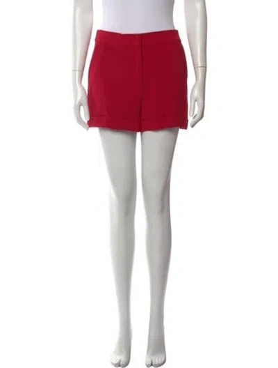 Pre-owned Cinq À Sept Mini Shorts In Red