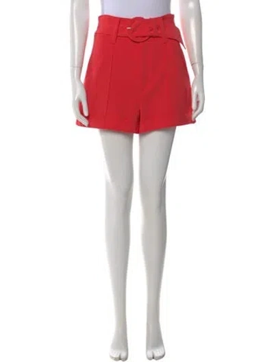 Pre-owned Cinq À Sept Mini Shorts In Red