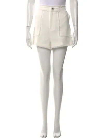 Pre-owned Cinq À Sept Mini Shorts In White
