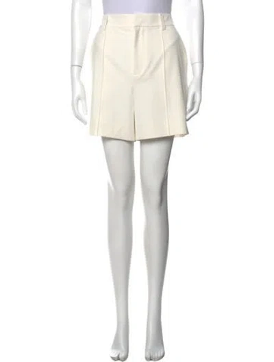 Pre-owned Cinq À Sept Mini Shorts In White