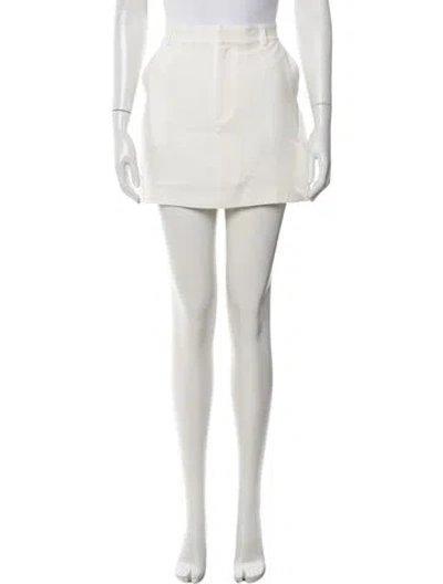 Pre-owned Cinq À Sept Mini Shorts In White