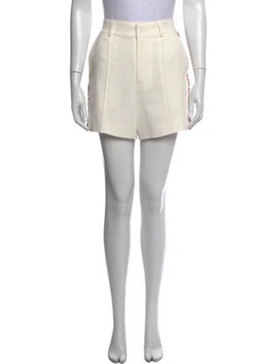 Pre-owned Cinq À Sept Mini Shorts In White
