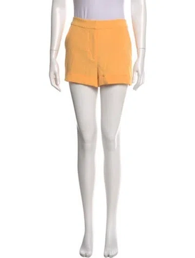 Pre-owned Cinq À Sept Mini Shorts In Yellow
