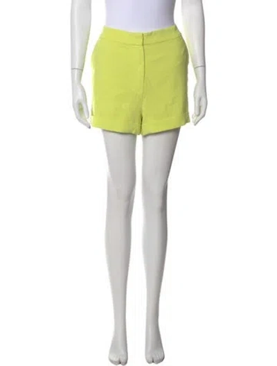 Pre-owned Cinq À Sept Mini Shorts In Yellow