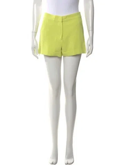 Pre-owned Cinq À Sept Mini Shorts In Yellow