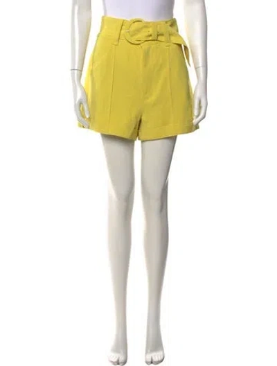 Pre-owned Cinq À Sept Mini Shorts In Yellow
