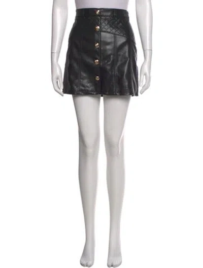 Pre-owned Cinq À Sept Mini Skirt In Black