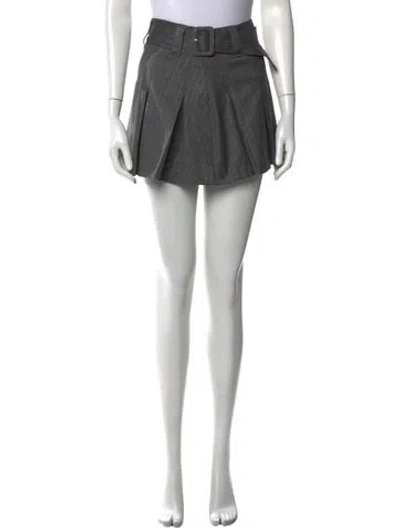 Pre-owned Cinq À Sept Mini Skirt In Black