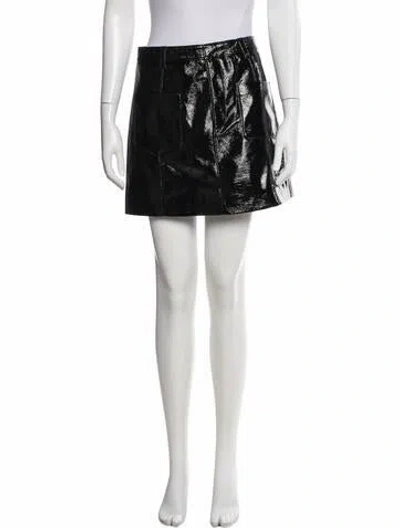Pre-owned Cinq À Sept Mini Skirt In Black