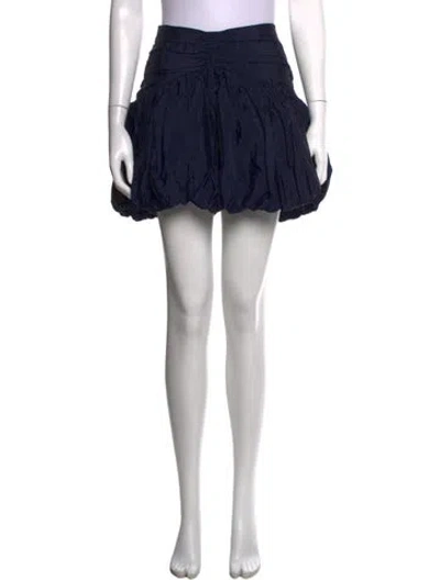 Pre-owned Cinq À Sept Mini Skirt In Blue