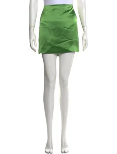 Pre-owned Cinq À Sept Mini Skirt In Green