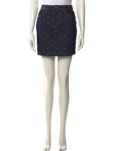 Pre-owned Cinq À Sept Mini Skirt In Neutral