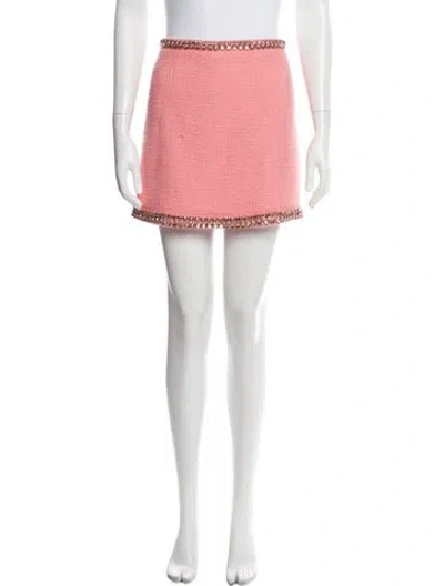 Pre-owned Cinq À Sept Mini Skirt In Pink