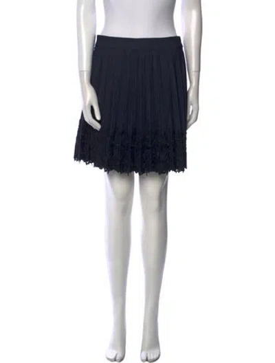 Pre-owned Cinq À Sept Mini Skirt W/ Tags In Black