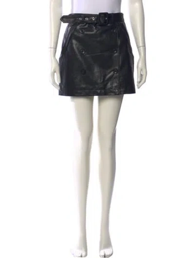 Pre-owned Cinq À Sept Mini Skirt W/ Tags In Black