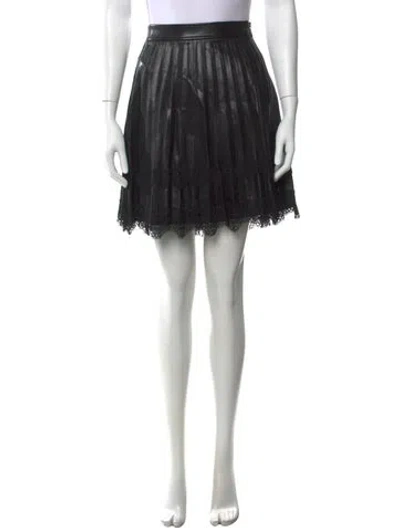 Pre-owned Cinq À Sept Mini Skirt W/ Tags In Black