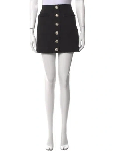 Pre-owned Cinq À Sept Mini Skirt W/ Tags In Black