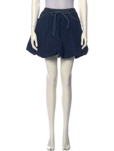 Pre-owned Cinq À Sept Mini Skirt W/ Tags In Blue
