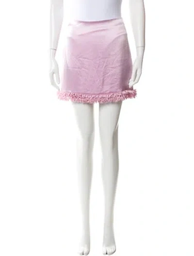Pre-owned Cinq À Sept Mini Skirt W/ Tags In Blue