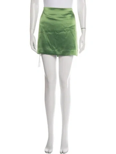 Pre-owned Cinq À Sept Mini Skirt W/ Tags In Green