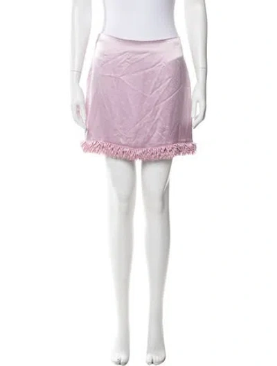 Pre-owned Cinq À Sept Mini Skirt W/ Tags In Purple