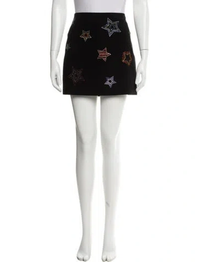 Pre-owned Cinq À Sept Mini Skirt In White