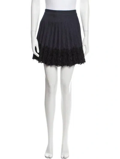 Pre-owned Cinq À Sept Mini Skirt In White