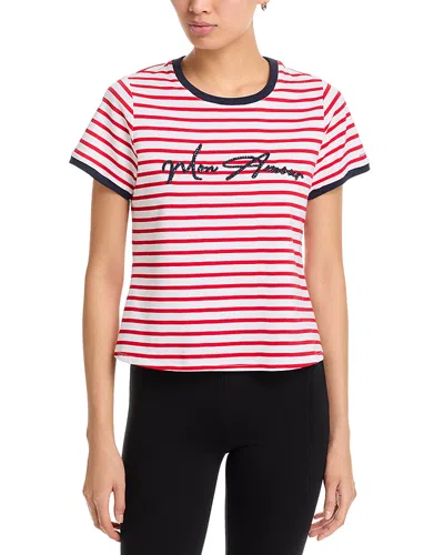 Cinq À Sept Cinq A Sept Mon Amour Striped Tee In Pink
