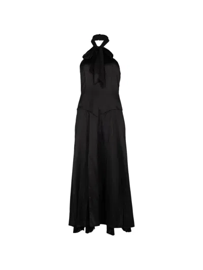 Cinq À Sept Monroe Bow-detail Maxi Dress In Black