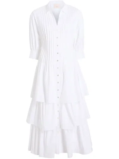 Cinq À Sept Montey Midi Dress In White