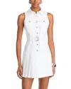 Cinq À Sept Moxie Sleeveless Belted Mini Dress In White