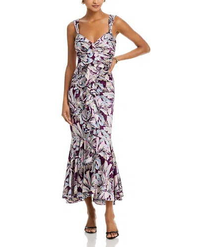 Cinq À Sept Cinq A Sept Multi Tulip Prisha Dress In Purple