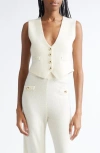 Cinq À Sept Mykah Cashmere Sweater Vest In White