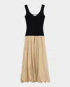 Cinq À Sept Nera Bubble Midi Dress In Black