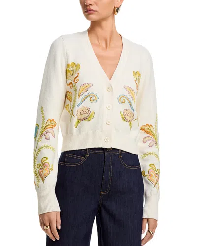 Cinq À Sept Cinq A Sept Nikko Heirloom Cardigan In White